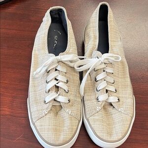 Sperry Casual Beige Lace-Up Women's Sneakers 11M